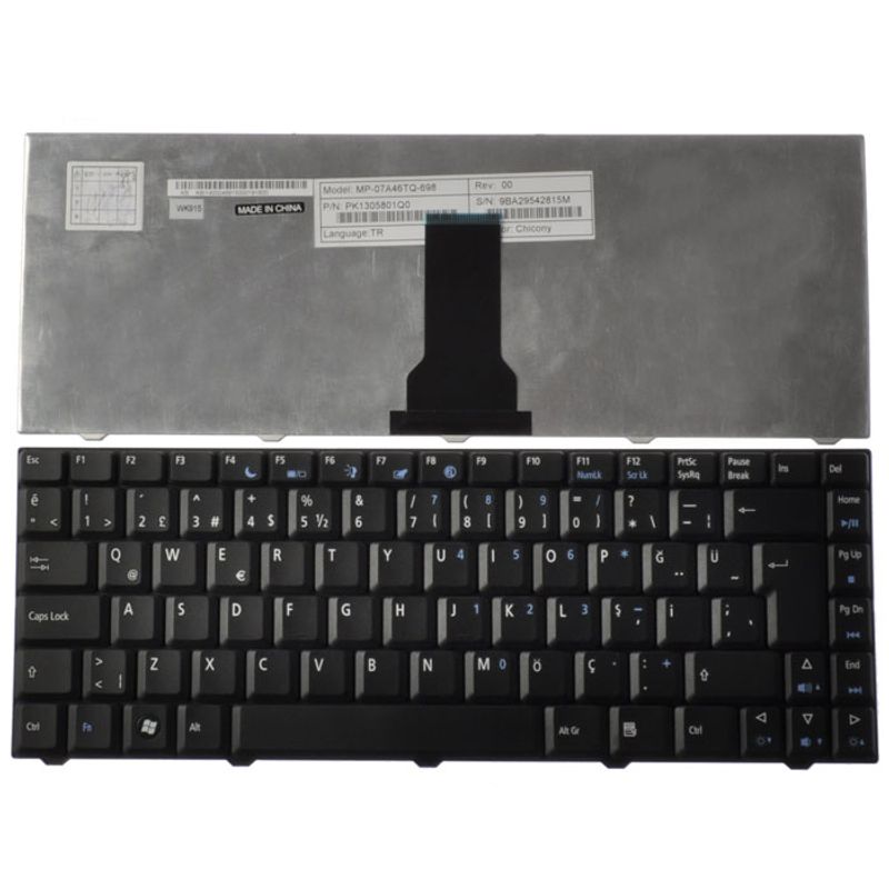 Acer Aspire D520 Siyah Klavye