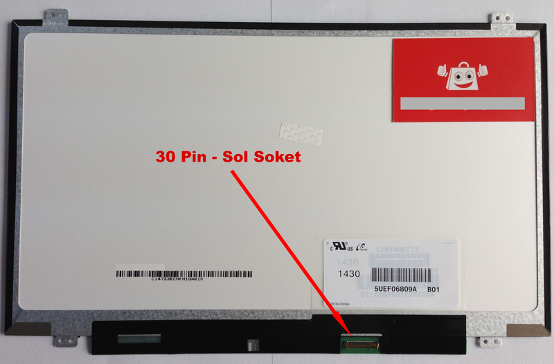 14" 30 Pin Sağ Soket Slim Led Ekran (1366x768)