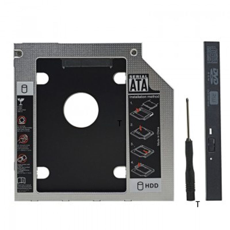 DVD Yuvasına Takılan 9.5mm SSD Kutusu- Slim SSD Kızak 