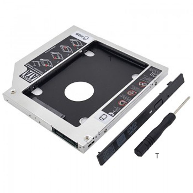 DVD Yuvasına Takılan 9.5mm SSD Kutusu- Slim SSD Kızak 