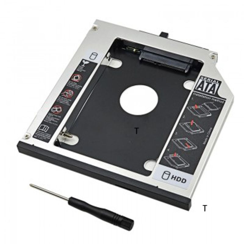 DVD Yuvasına Takılan 12.7mm SSD Kutusu- Kalın SSD Kızak 