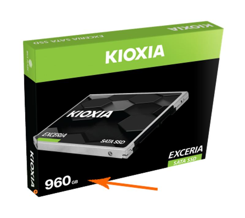 KIOXIA 960GB EXCERIA 2.5" 3D 555/540 MB/sn 3Yıl Garanti -  LTC10Z960GG8