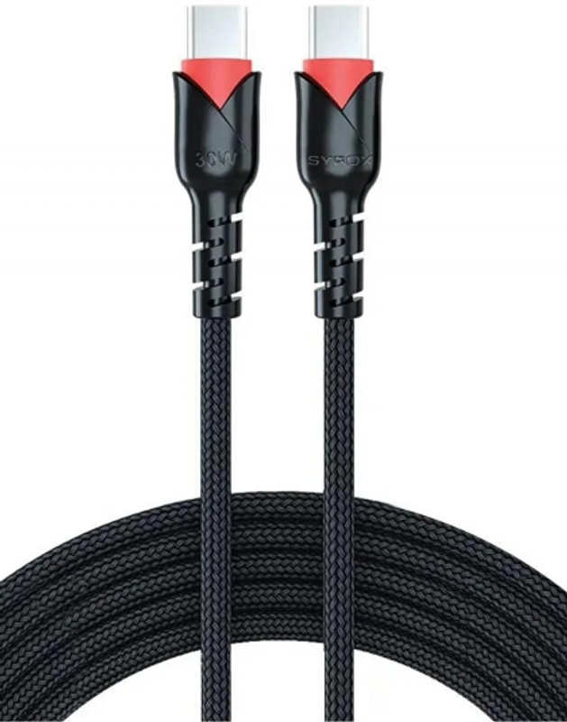 Syrox C130T Type-C To Type-C 30W Hızlı Şarj Kablosu
